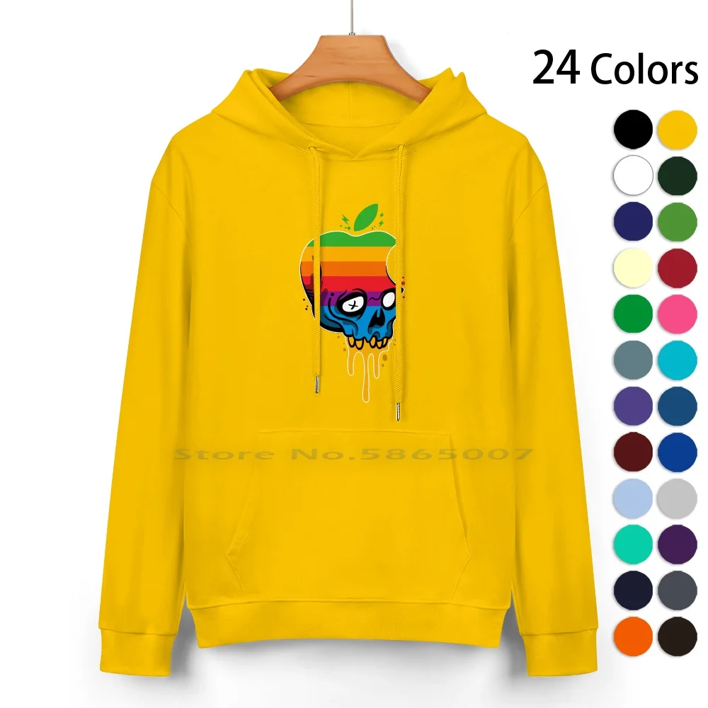 Hackintosh Iphone Cotton Hoodie Sweater 24 Colors Tosh Hack Pho One 100% Cotton Hooded Sweatshirt For Women Men Unisex Gifts