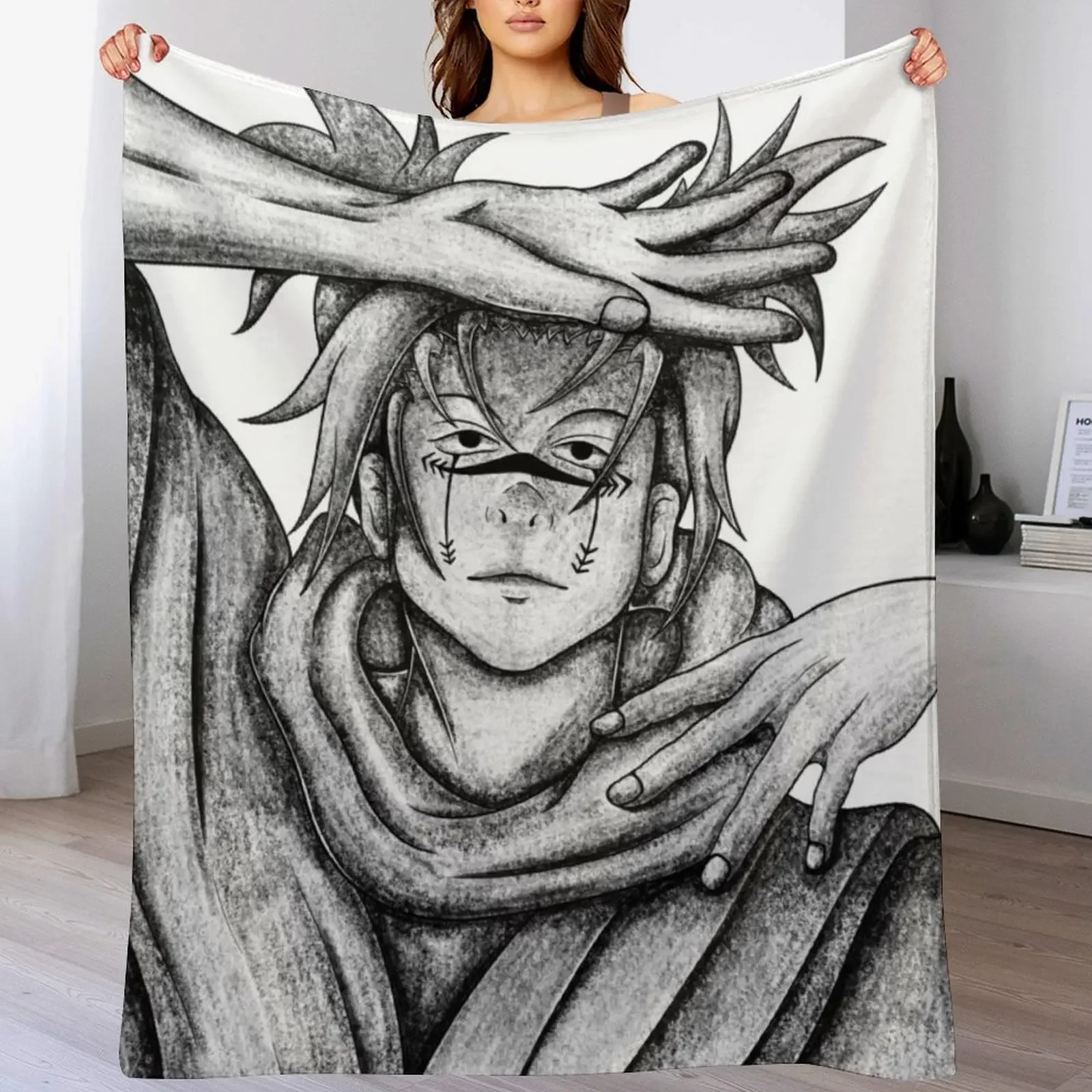 

choso pencil shading Throw Blanket warm for winter Sofa Throw Vintage warm winter Blankets