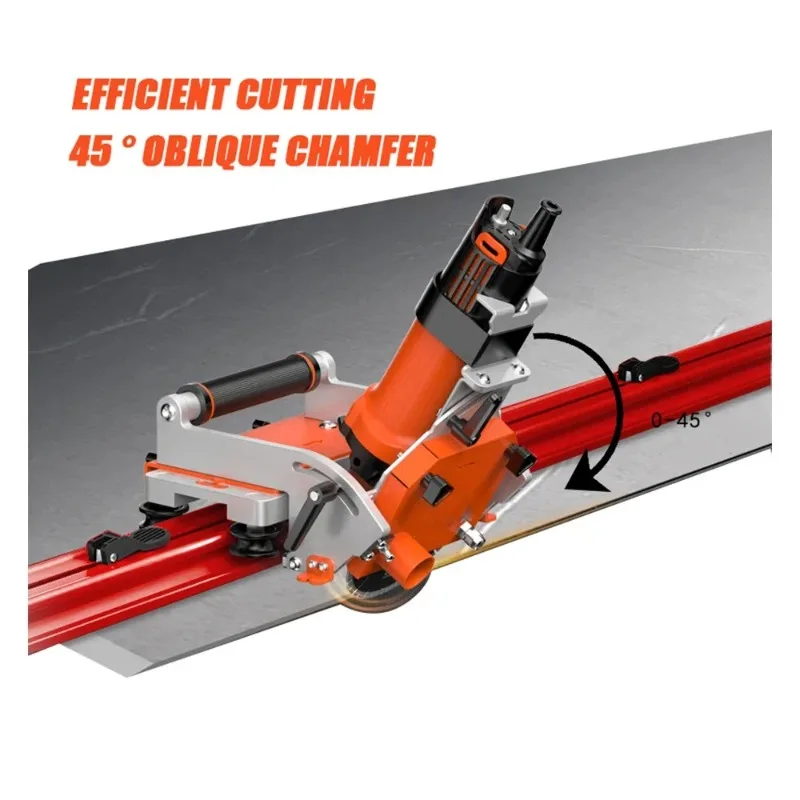 Portable Electric Waterjet 45 Degree Angle Cutting Machine for Ceramic Porcelain Large Marble - 3800mm Chamfer Miter Tile Cutter