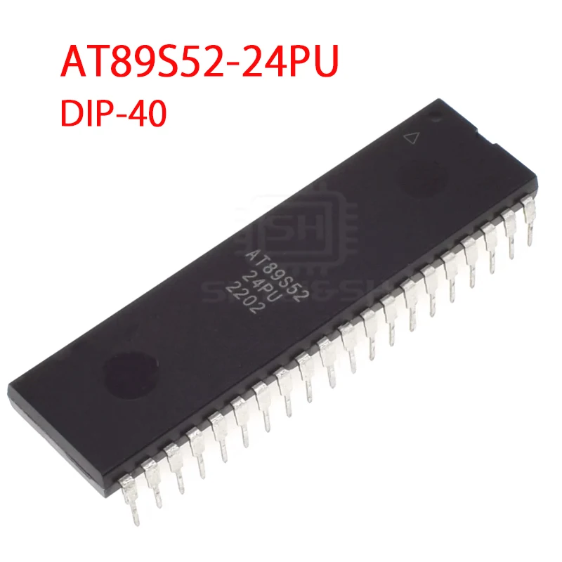 AT89S52-24AU AT89S52-24PU/JU C51 마이크로 컨트롤러, 5 개