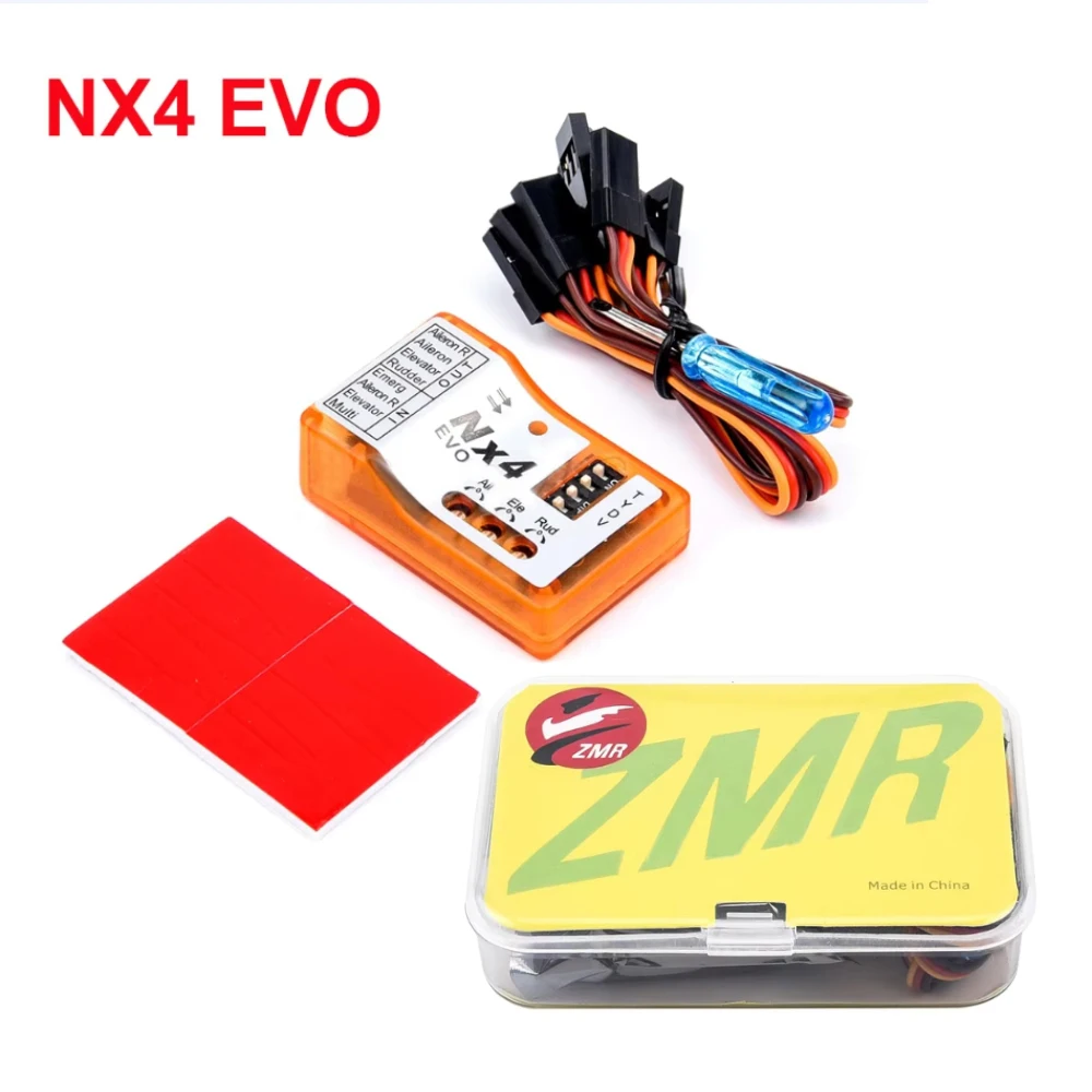 ZMR NX4 PRO EVO Flight Controller Self Stable Gyroscope 3D locking For Fixed-wing Aircraft Support Rate / Hold/Gyro Off Mode