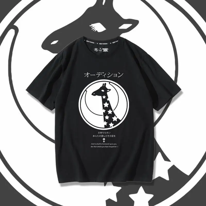 Cartoon Shoujo Kageki Revue Starlight Series Print T-shirt Casual Summer Tops Daily Short Sleeve Tee Women's T-shirt