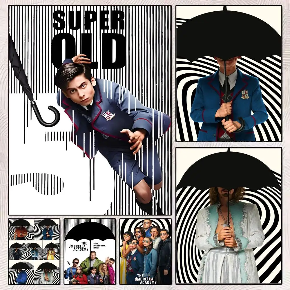 

The U-Umbrella Academy Movie Poster HD Art Mural Wallart Poster Waterproof Vintage Print Decor for Home Decoration DIY Durable