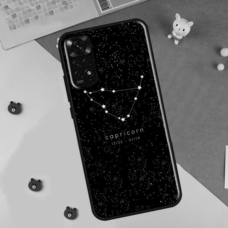 Zodiac Constellation Phone Case For Xiaomi Redmi Note 12 8 9 10 11 Pro 8T 9S 10S 11S 12S 10A 9C 10C 12C Cover