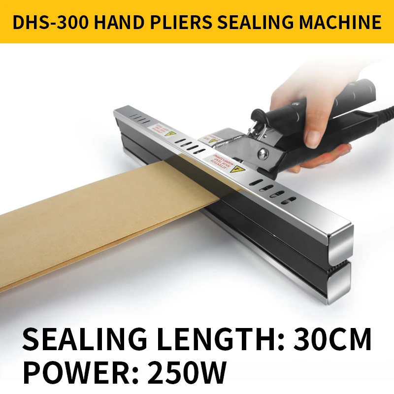 Direct-heat Pliers Sealing Machine For Aluminum Film Kraft Paper Bag Portable Impulse Sealer 200/300/400mm