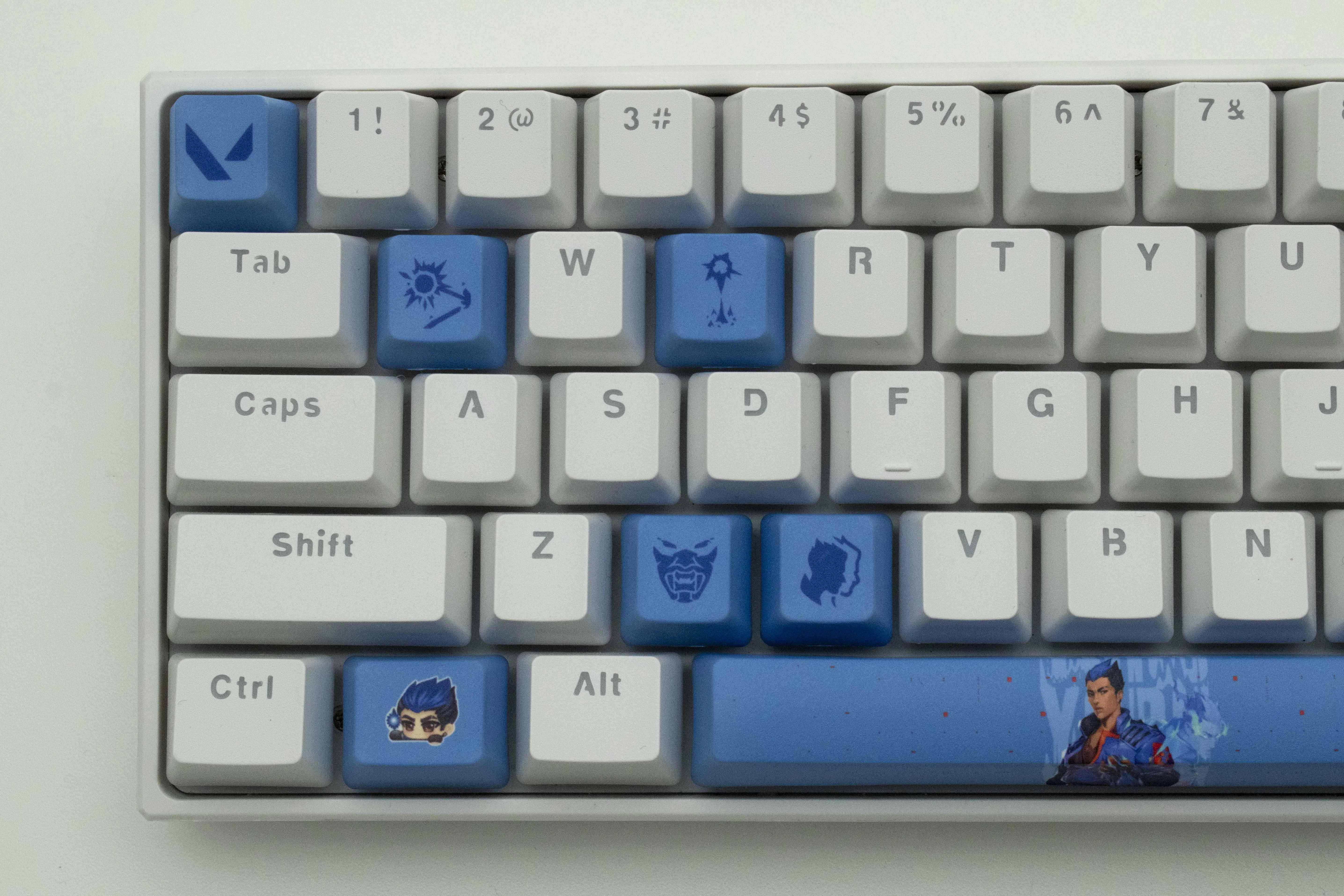 Valorant game keycaps yoru OEM Profile 10keys PBT dye sub keycaps