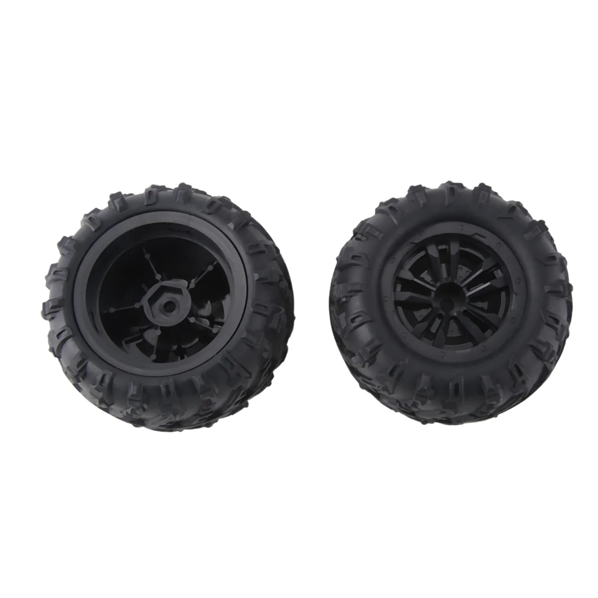 4PCS 6034 12mmHex Skidproof Rubber Tire for SCY 16101 PRO 16102 PRO Upgrade 1/16 RC Monster Truck Wheel Parts Black