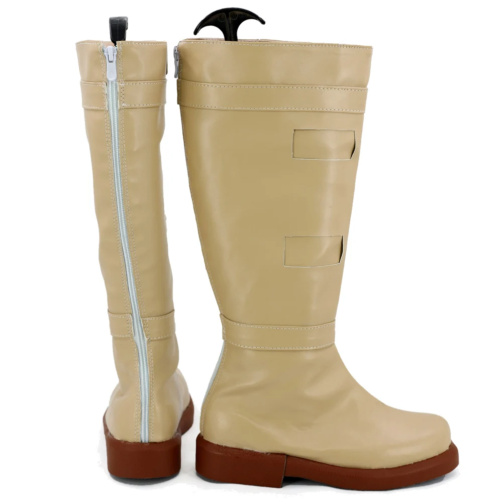 Padme-zapatos de fantasía Amidala para mujer adulta, botas Beige, disfraz de película Space Battle, Accesorios, calzado de fantasía