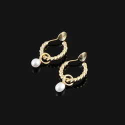 New Simple Fried Dough Twists Earrings Versatile Mosquito Incense Plate Earclip Earhole Free Female Gift Wholesale