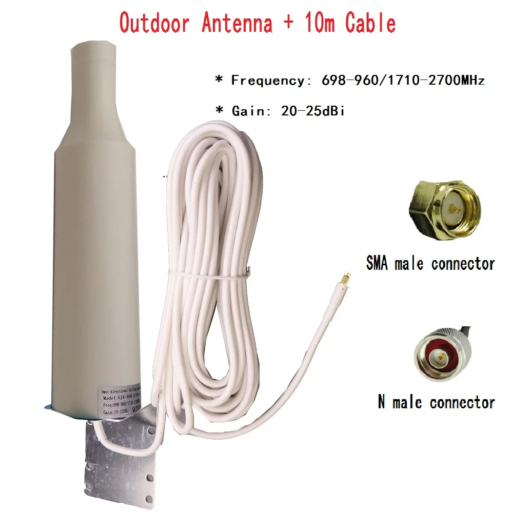 

ZQTMAX 10-30dBi Outdoor Communication antenna for UMTS LTE 2G 3G 4G Repeater signal amplifier wifi router,SMA and N Connector