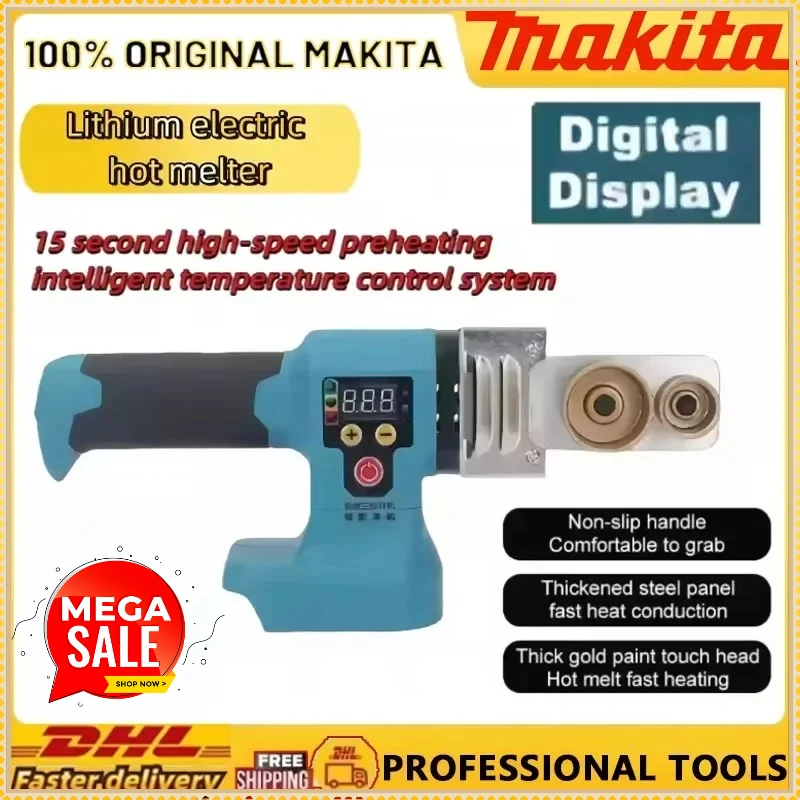 

Аккумуляторный аппарат для сварки труб Makita: паяльник для PPR/PE труб, термоплавкий паяльник для пластиковых труб, работающий от аккумулятора Makita