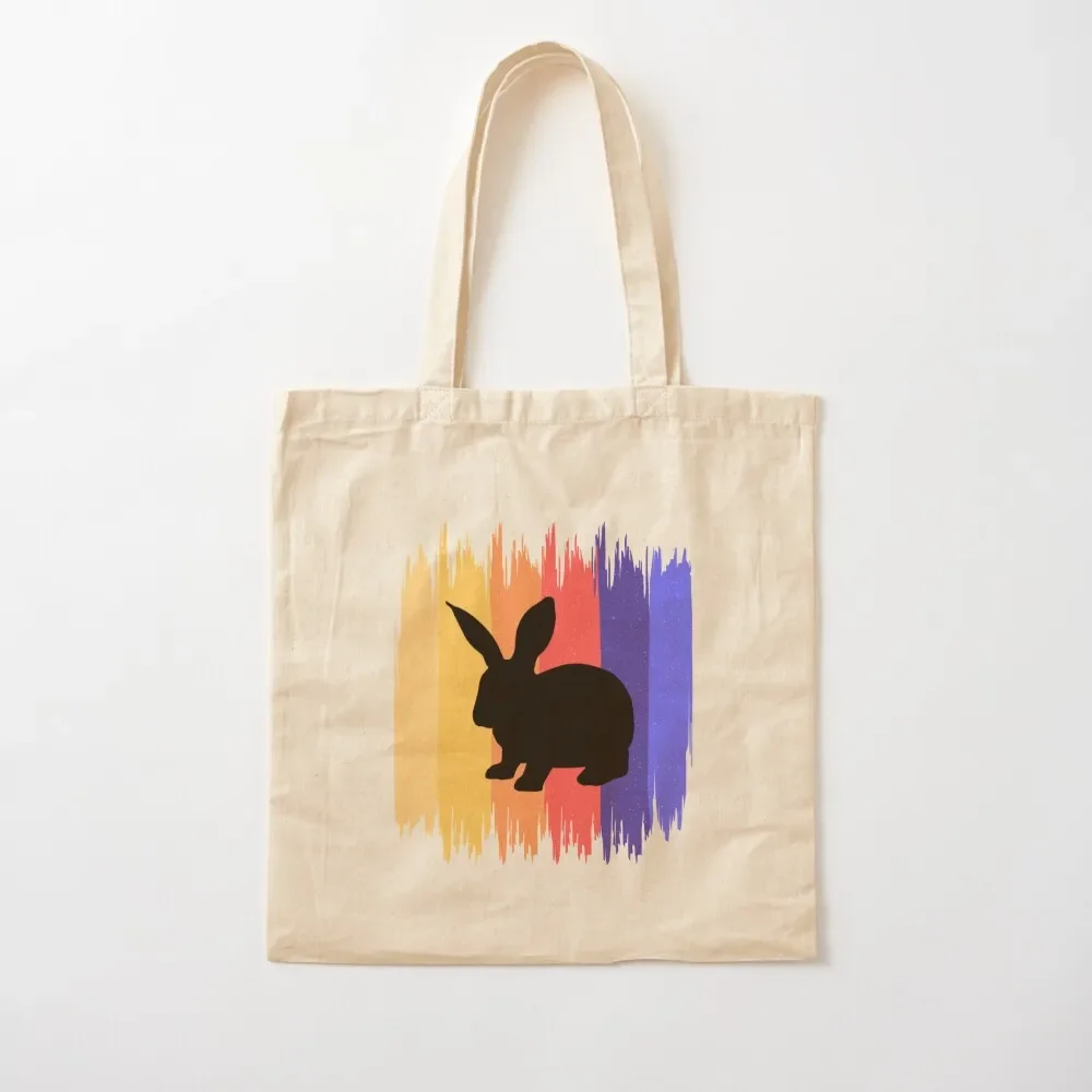 

Bunny Rabbit Vintage Tote Bag canvas bags Women's handbag Shopper cute pouch bag