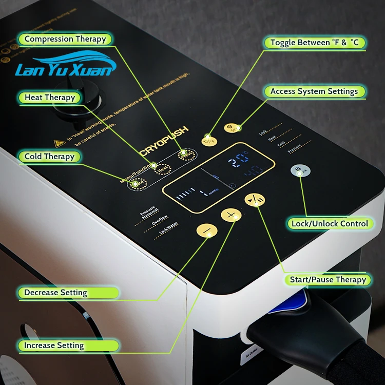 

Best automatic cooling system without ice hot Iceless cold compression air therapy machine for sports pain injuries recovery