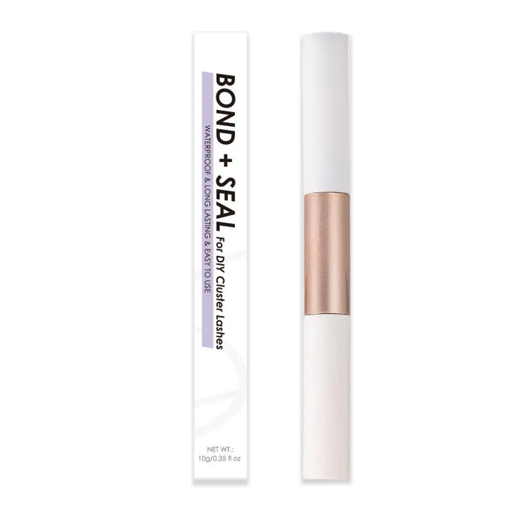 Pegamento de pestañas de larga duración, pegamento resistente al agua para racimo Individual, sin látex, 10ML, W5I9