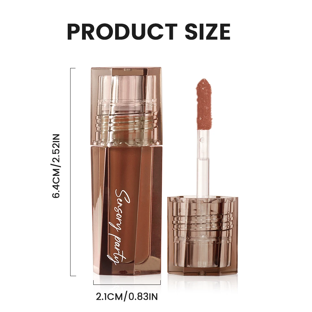 ハイシャインリップグロス - 保湿＆栄養補給、転写防止＆キスプルーフ、プランプ効果のあるリップメイクセット（デイリーユース）