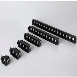 Adjustable LED Down Light Creative Linear Strip Spotlight Black And White 2W 4W 6W 10W 20W 30W Conference Room Lobby Embedded