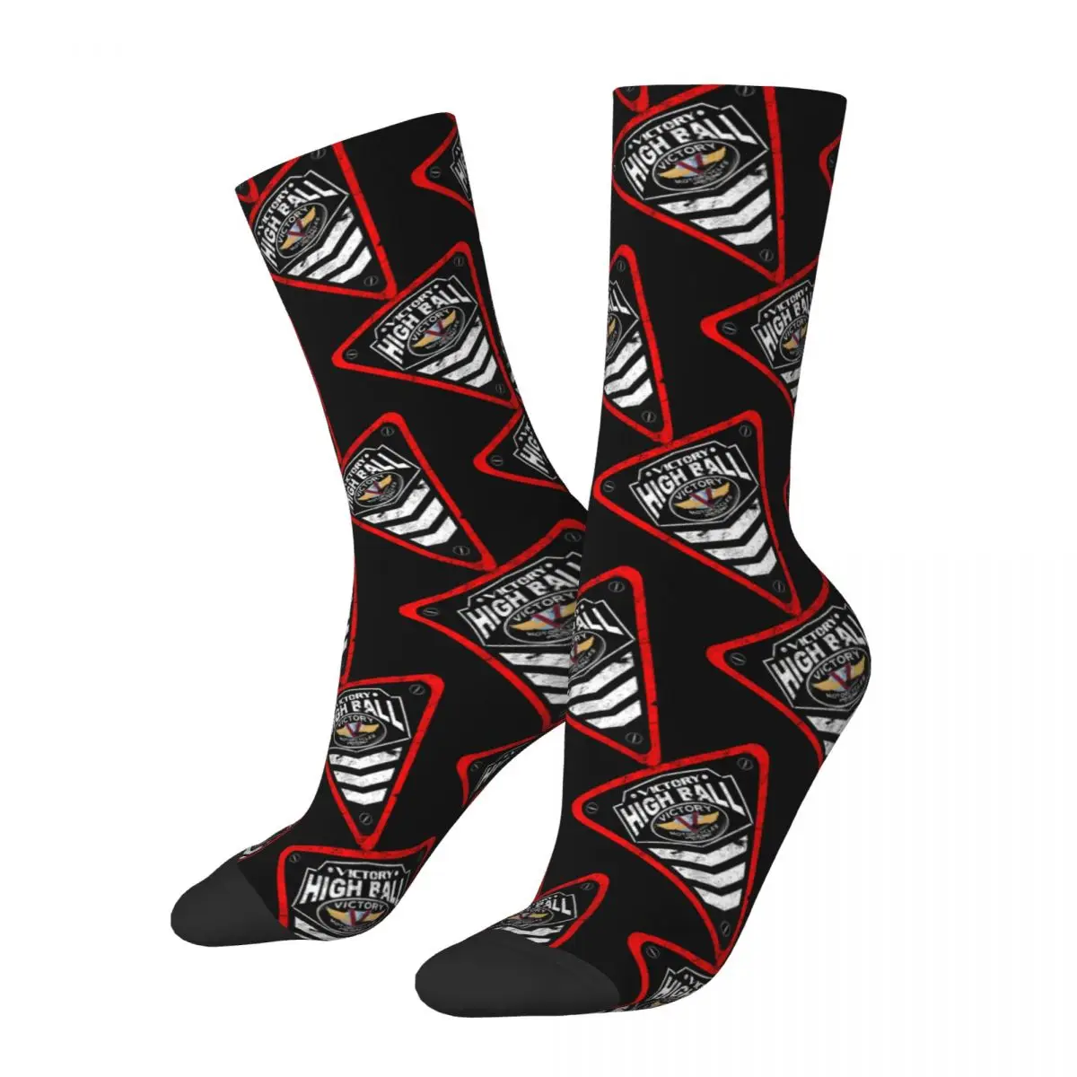 Funny Crazy Sock for Men Victory High Ball Motorcycles Hip Hop Vintage Victory high ball Happy Quality Pattern Printed Boys