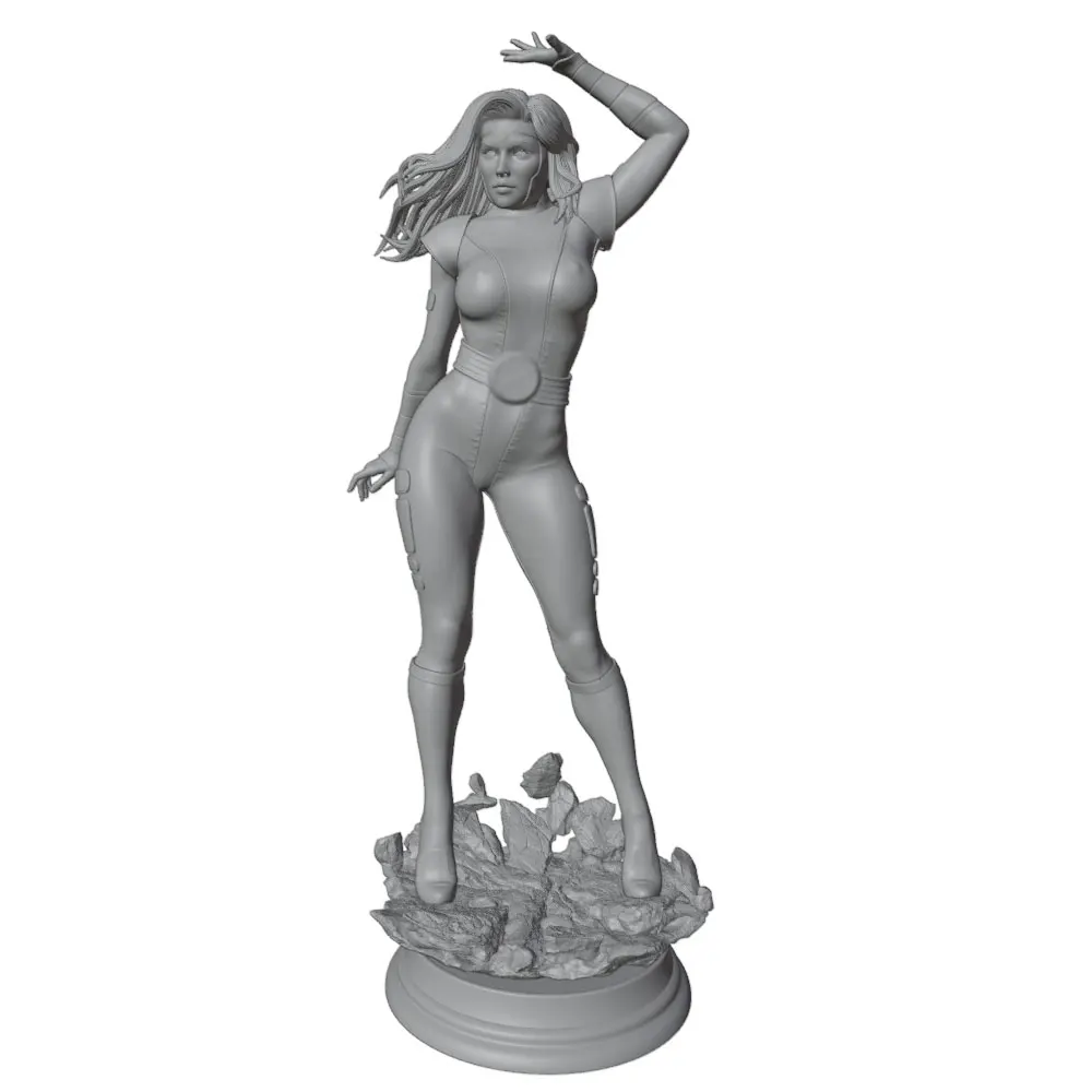 1/24--1/8 Movie Character Model Girl Resin Model Kits 3D Printed Gray Model Figurine DIY Doll Model Unassembled And Unpainted