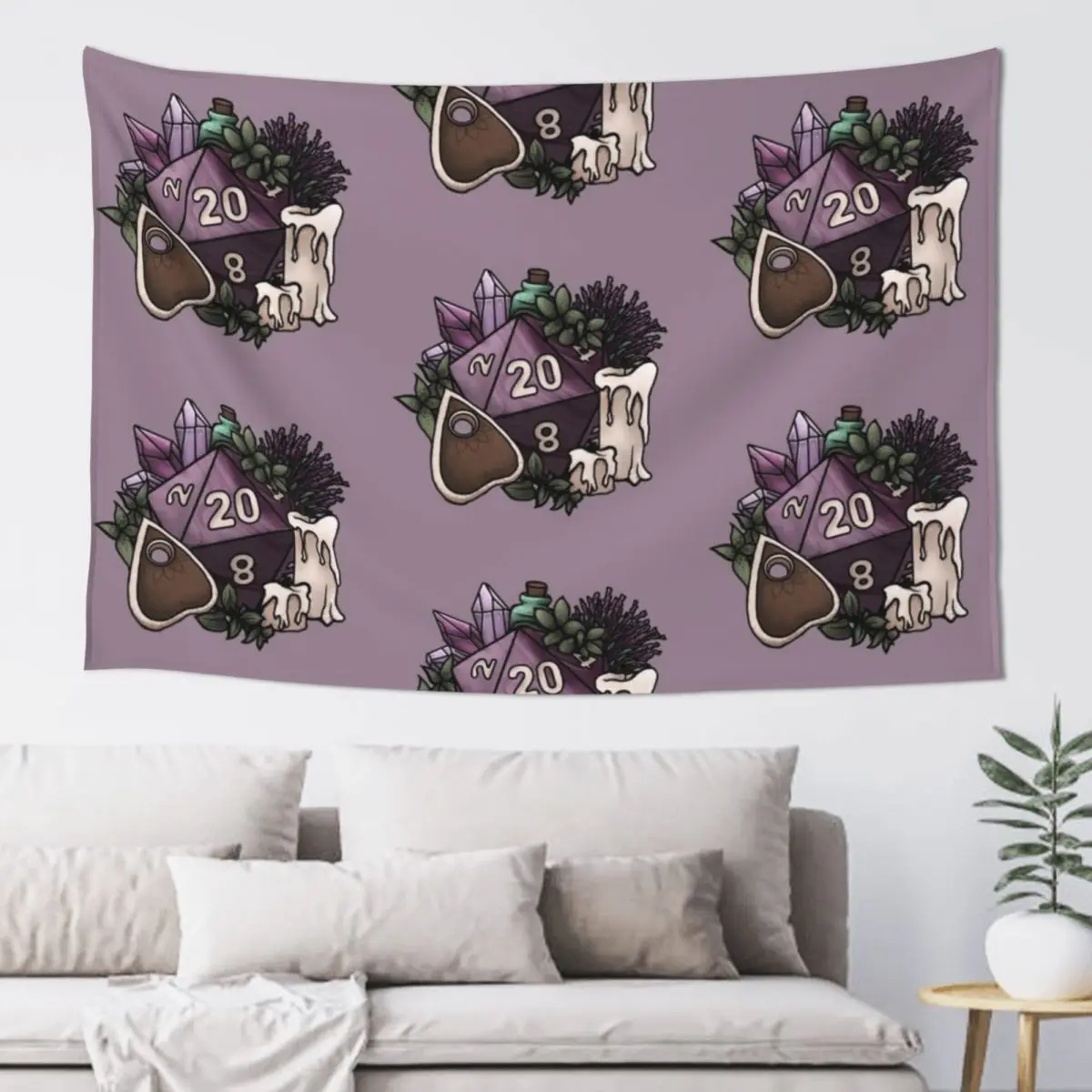 

Witchy D20 Tabletop RPG Gaming Dice Tapestry Aesthetic Room Decoration Decorations For Your Bedroom Things To The Room Tapestry