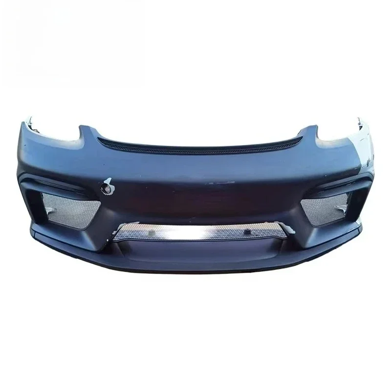 For 718 Cayman Boxster 982 GT4 Bodykit Original  Front Lip Front Bumper Assembly Car Headlights