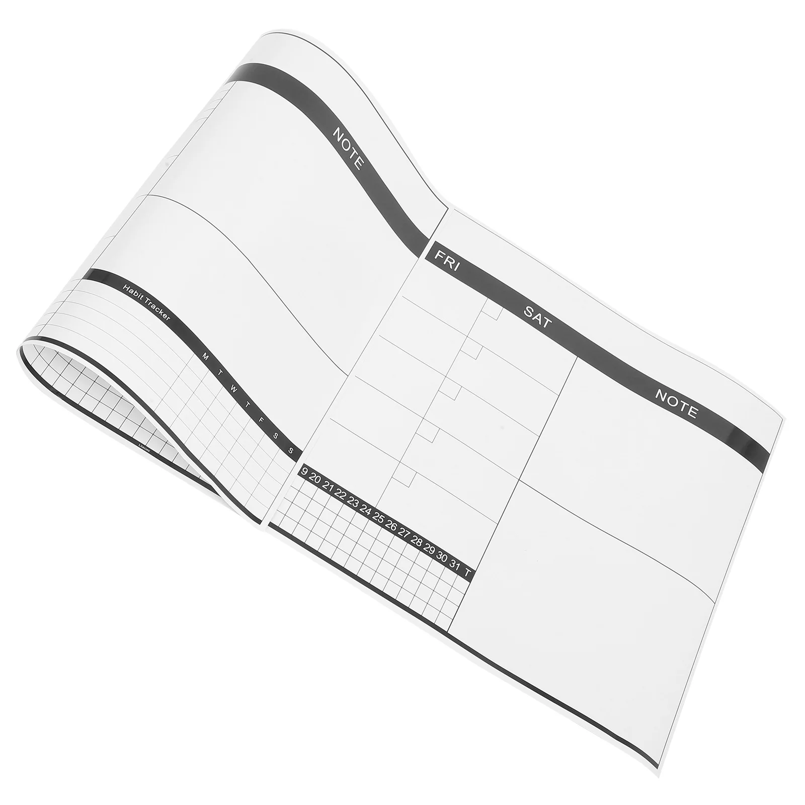 

Double-Sided Dry Erase Board 12X16 Weekly Planner Reusable Whiteboard For Wall Fridge Desk Home Office Apartment Decor