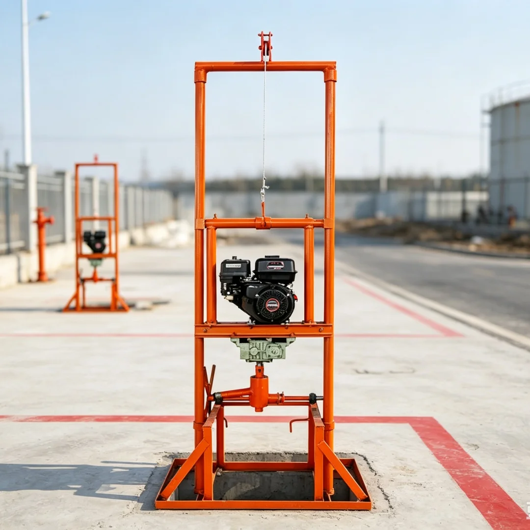 Customized Gantry‑frame Water Well Drilling Rig, Field Drilling Machine for Orchard Shallow‑layer Water Intake