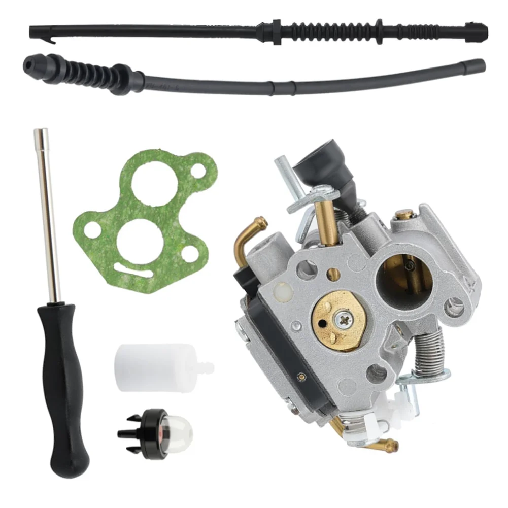 for chainsaw Maintenance 506450501 Carburetor White And Black Complete Installation Kit Compatible Parts for rugged Material