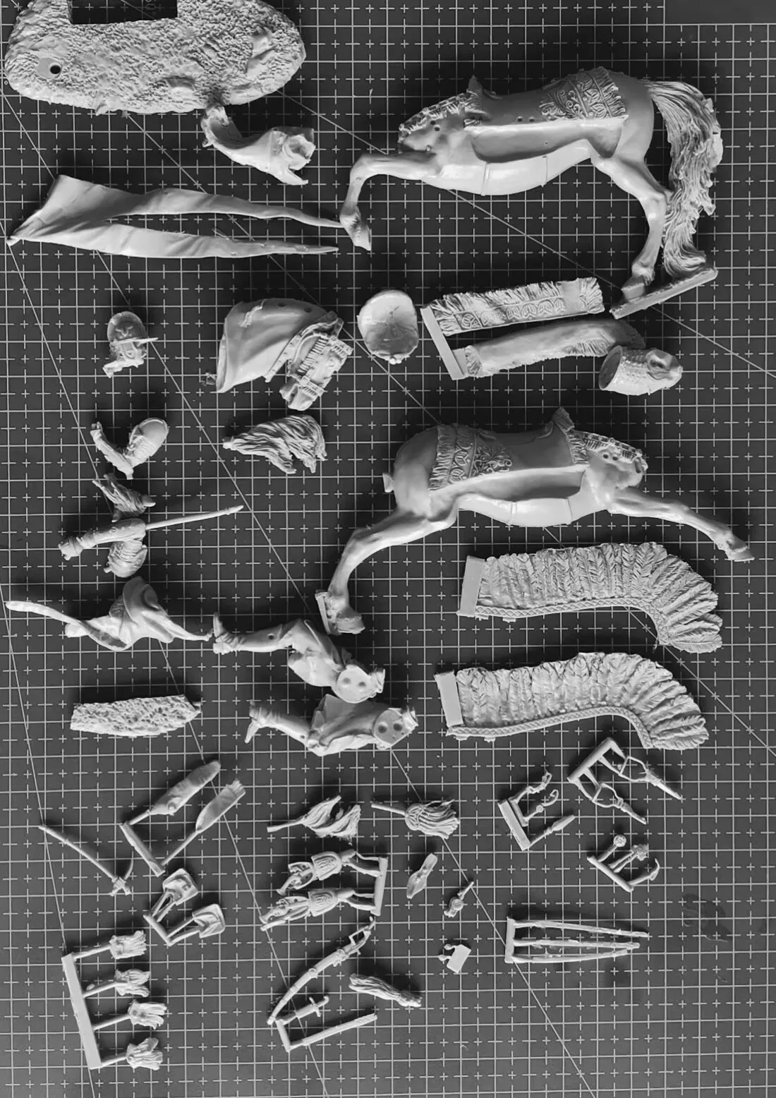 1:24 High-detail native（C2） resin action figure, unassembled and unpainted white model()