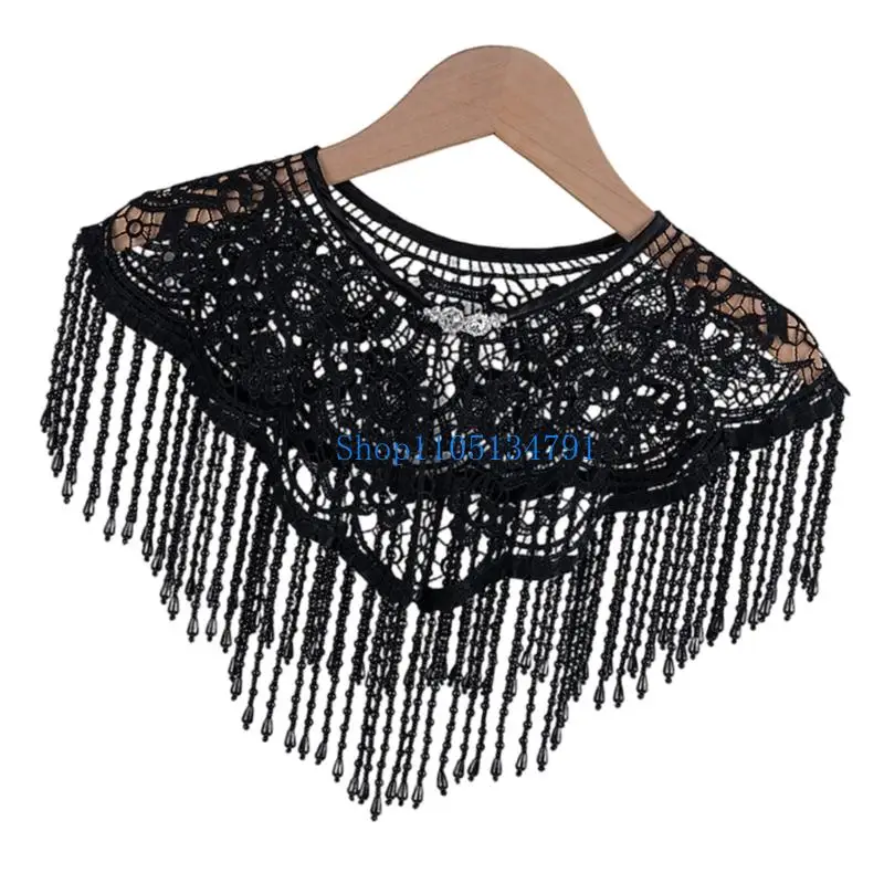 98km Embroidered Tassels Capelet Traditional Cloud Shoulder Evening Ceremony Shawl Women Marriage Accessories