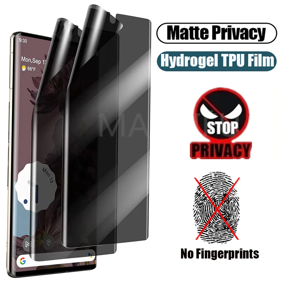 Anti Spy TPU Hydrogel Film For Pixel 7 6 8 Pro 5A 7A 5G 4A Full Cover Screen Protector Protective For Google Pixel 6 7 4 3A XL
