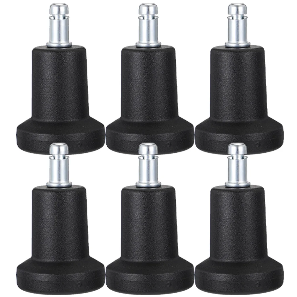 6 Pcs Swivel Accent Chair Fixed Caster Pads Furniture Leveler Feet for Replacement