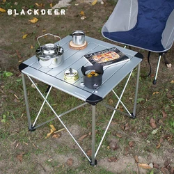 Blackdeer Outdoor Folding Table Portable Sliver Thicken Camping Tables Picnic Aluminum Alloy Lightweight Stable Two Size
