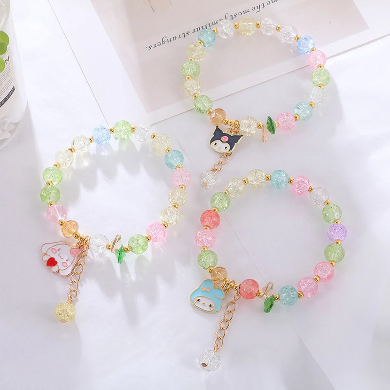 Explosive Crystal Bracelet Sanrio Series Girls Korean Style Jewelry Kuromido Girlfriend Student Bracelet