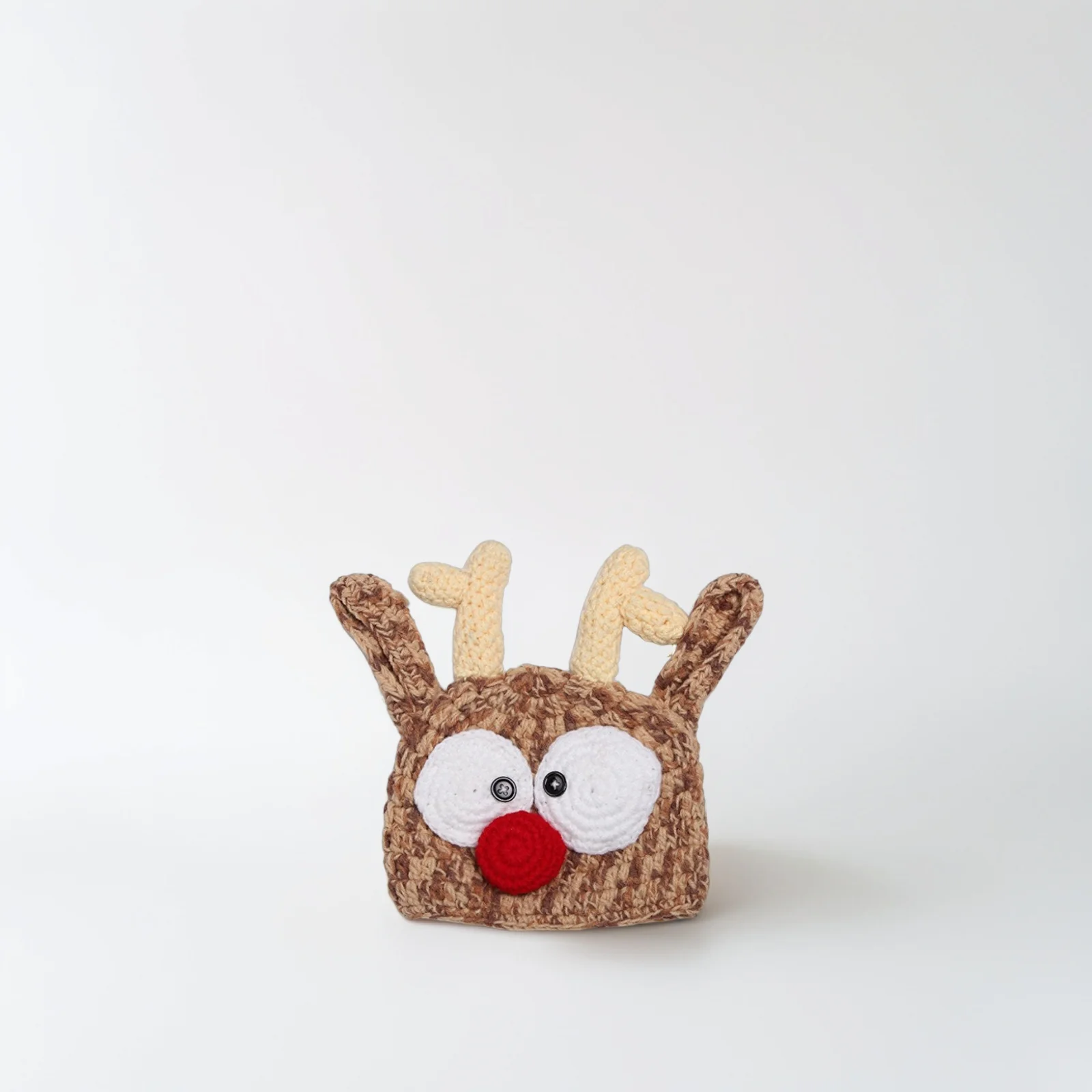 

Reindeer Hat Knit Reindeer Hat Baby Handmade Knitted Crochet Handmade Reindeer Hat Antlers