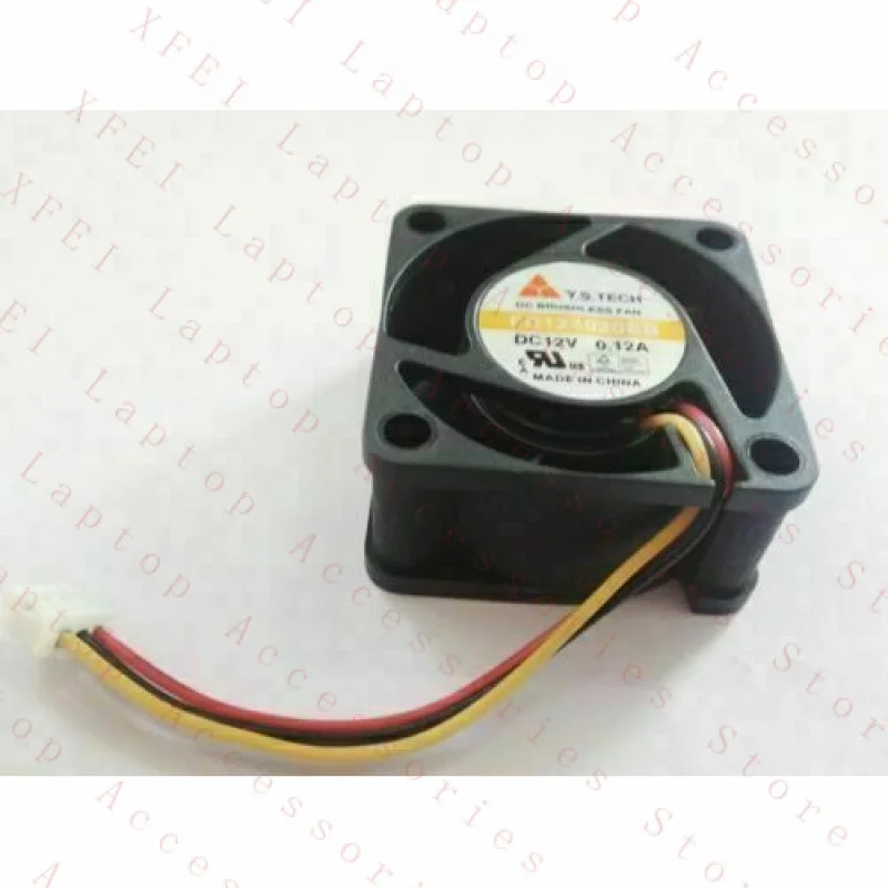 F  Cooling for FAN Y.S.TECH FD124020EB DC12V 0.12A 40x40x20mm 3Pin best cooling fan