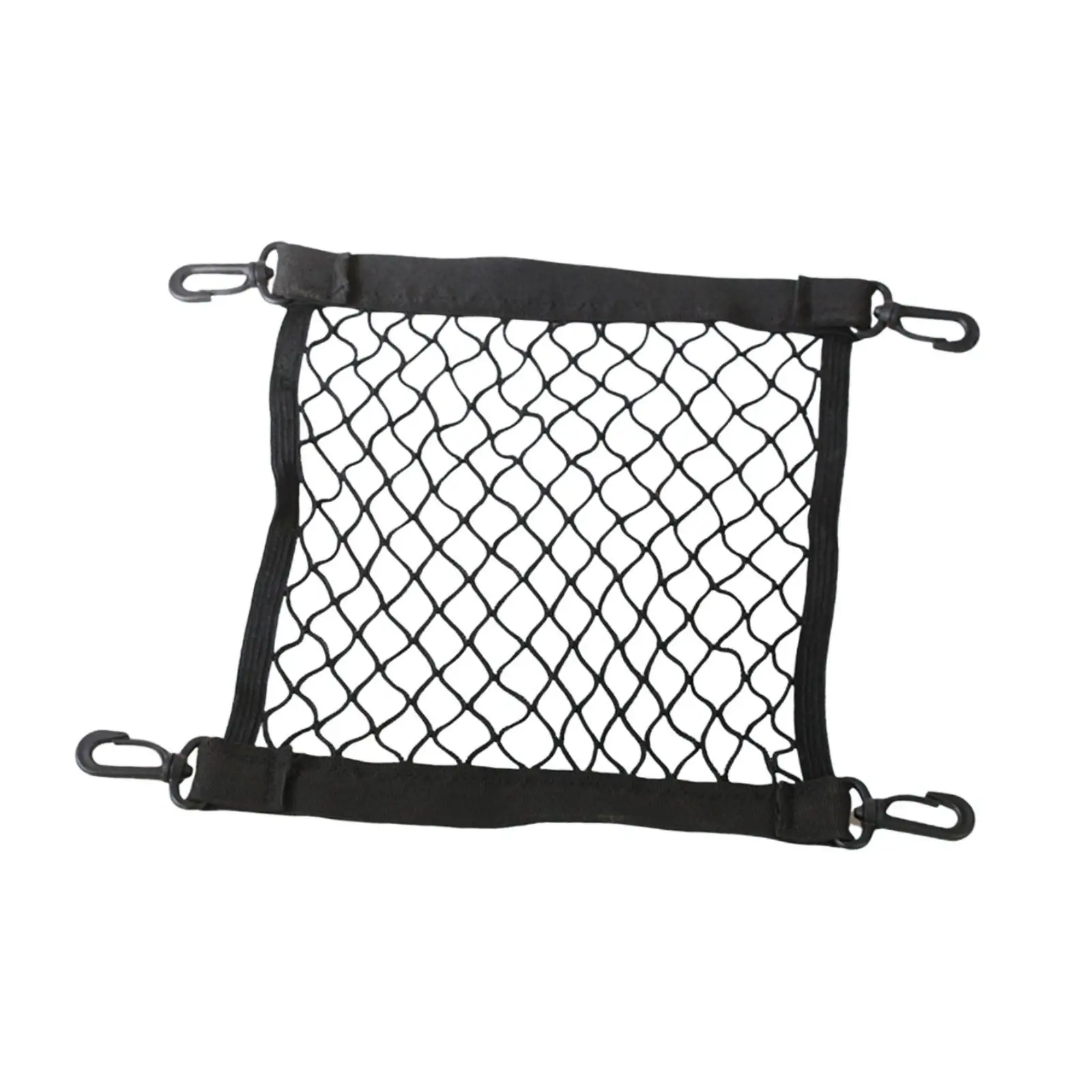 Road Bike Basket Cargo Net, Lightweight Portable Stretchable Netting for Motorcycle, Snowmobile Luggage view 2