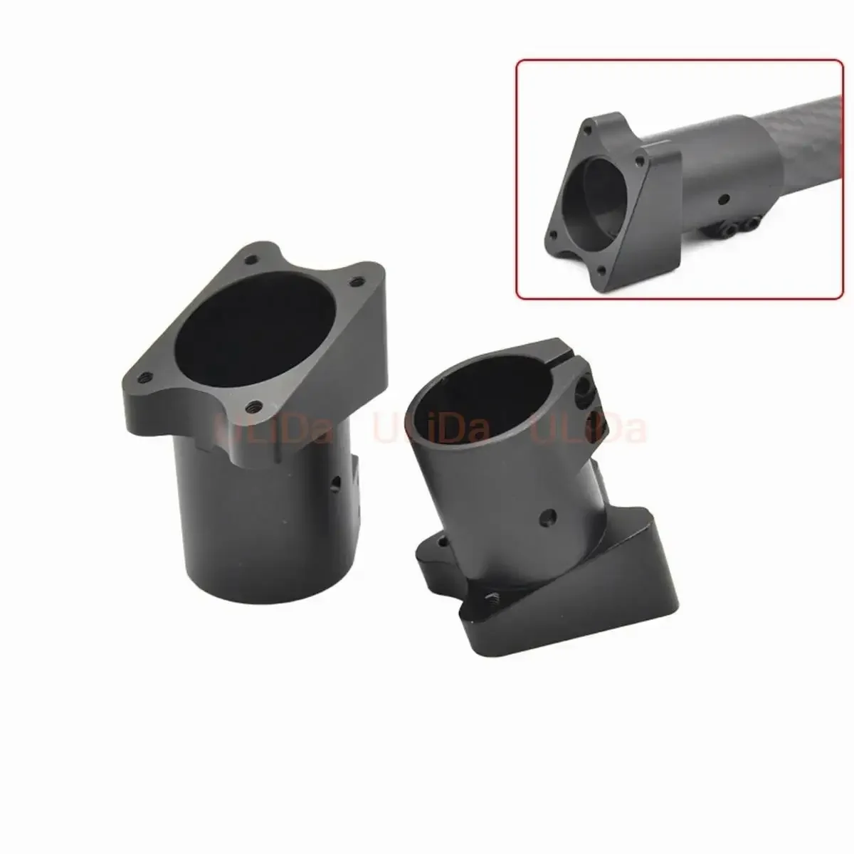 Connecteur de montage en Tube de carbone en aluminium 20/25/30mm avec inclinaison à 20 degrés pour train d'atterrissage UAV agricole