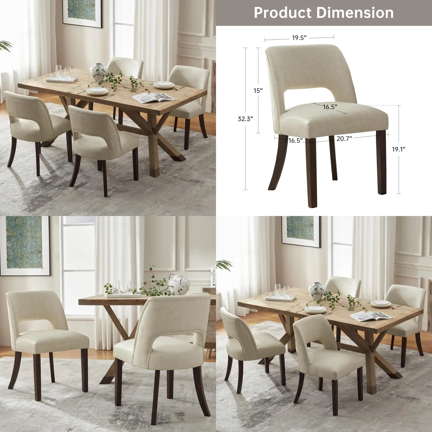 elegant modern farmhouse kitchen chairs