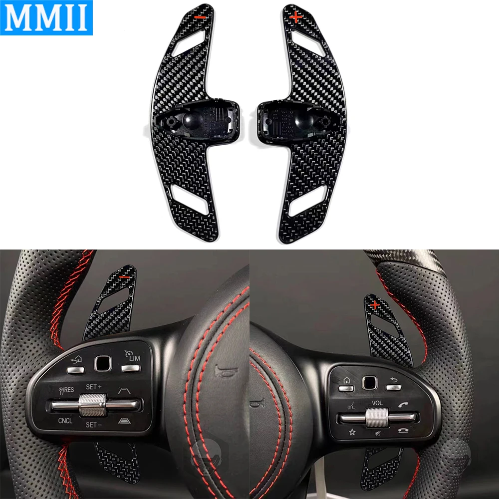 

Real Carbon Fiber Paddle Shift Replacement Cover Car Interior Decoration Retrofitting Accessories For Mercedes-Benz Full Range
