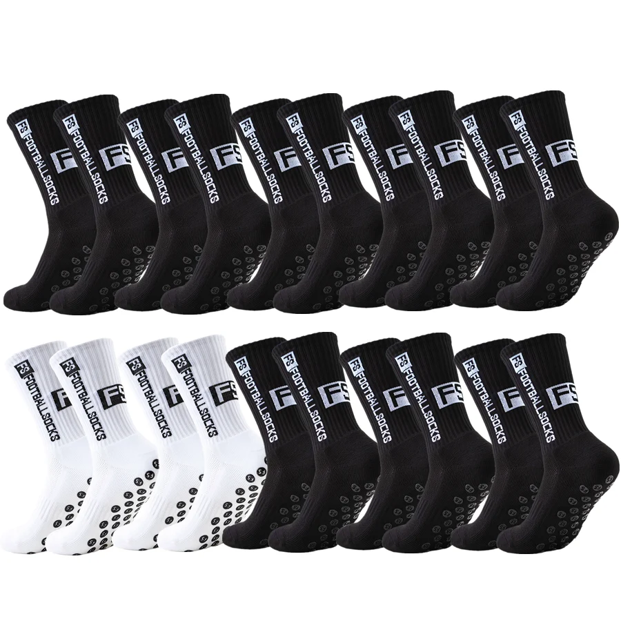 10 paar unisex antislip grip rugby honkbal professionele handdoekbodem ademende schokbestendige atletische sokken