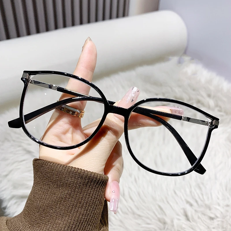 5 farben Neue Modische Lesebrille Anti Blau Licht Presbyopie Brille Männer Frauen Trendy Große Rahmen Presbyopie Brillen – Detail 8