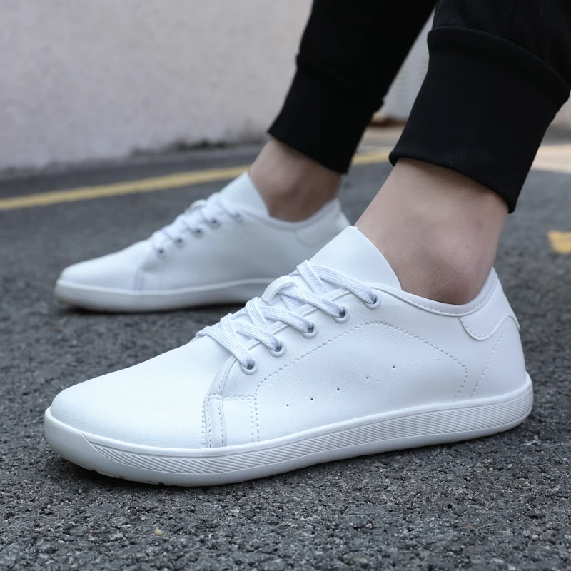 

Wide Toe Box Barefoot Shoes for Men Women Outdoor Leather Casual Shoes Walking Shoes Athletic Zero Drop Dress Sneakers EU36-46