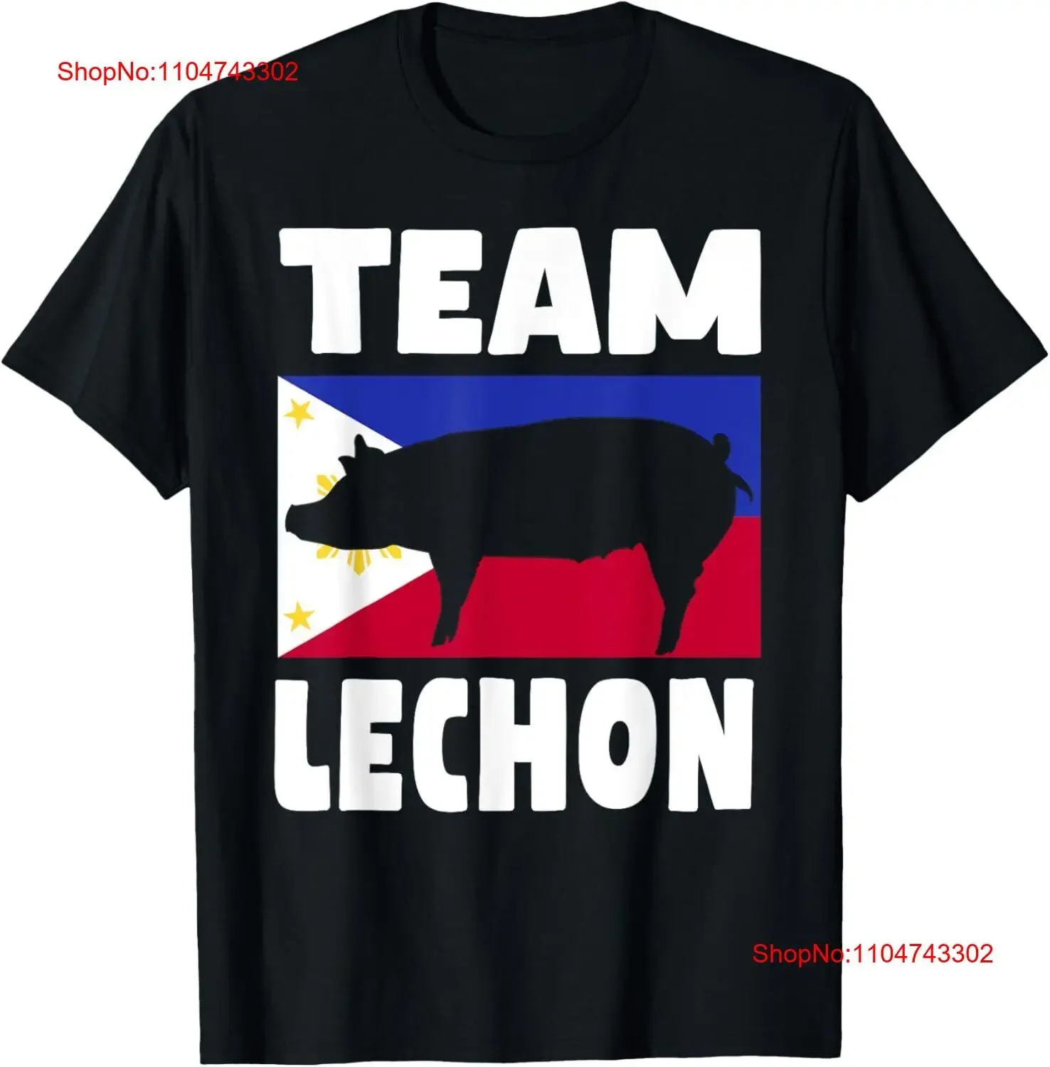 Equipo Lechon divertido traje de bebé con bandera filipina camiseta vintage ropa de calle lavada ropa de diseñador Top para uso diario
