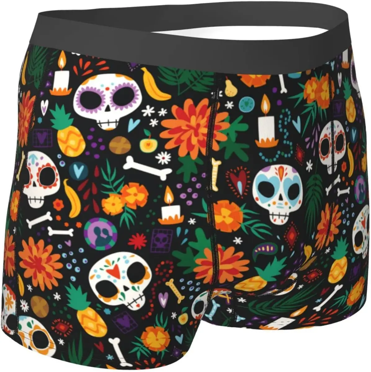 

Men's Briefs Underpants Banana Pineapple Skull Print Mens Soft Underwear,Comfy Breathable Short Trunk