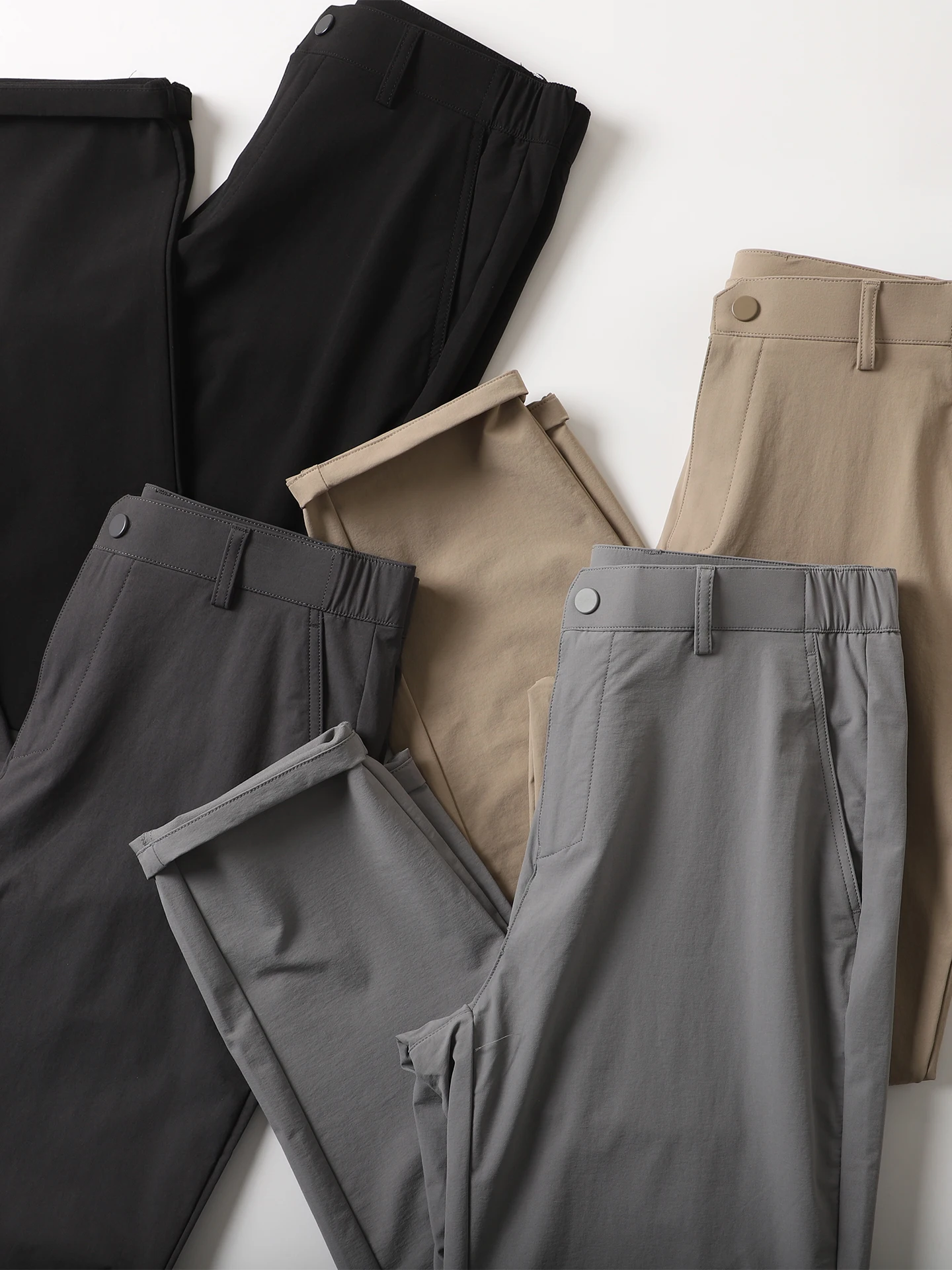 

Outdoor Men's Slim Fit Casual Pants Breathable Thin Qui Dry Waterproof Busin Casual Long Trousers Trendy Youth Sle