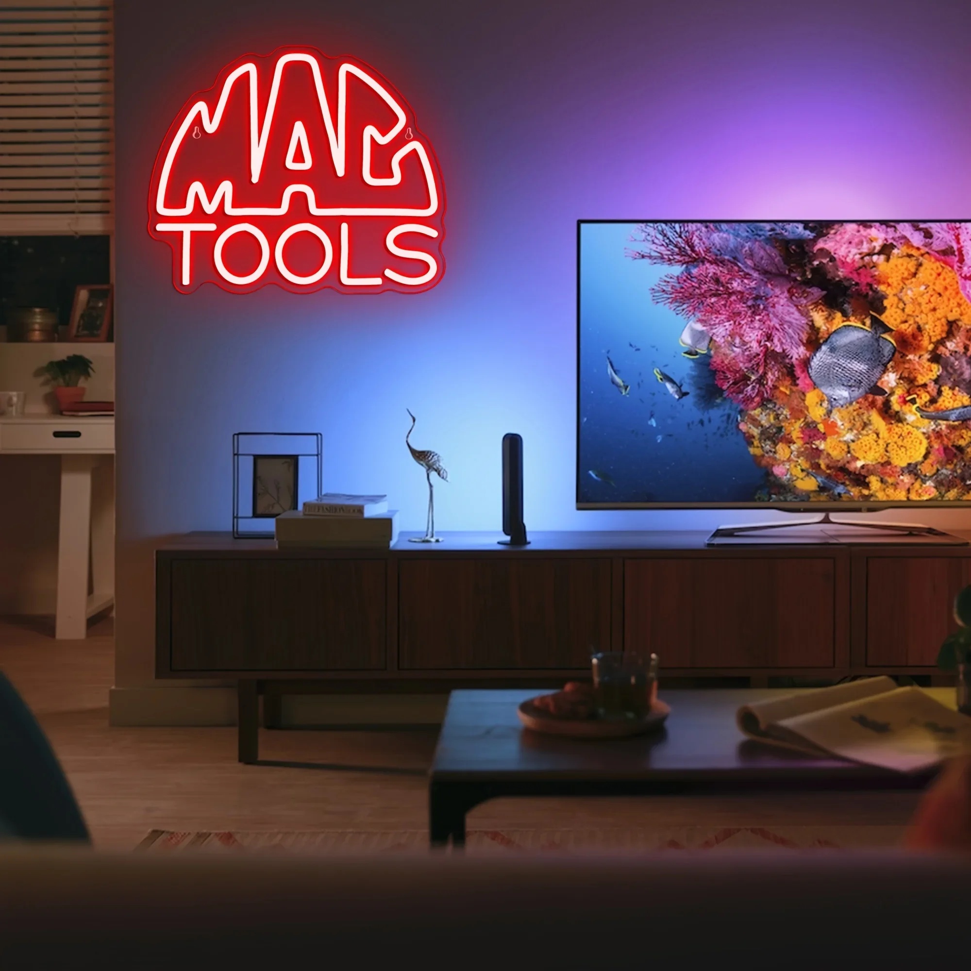 Man Tools Neonlichtschild Text LED-Neonschild für Studio Schlafzimmer Werkzeugraum Club Bar Man Cave Party Wanddekoration USB Dimmbare Geschenke