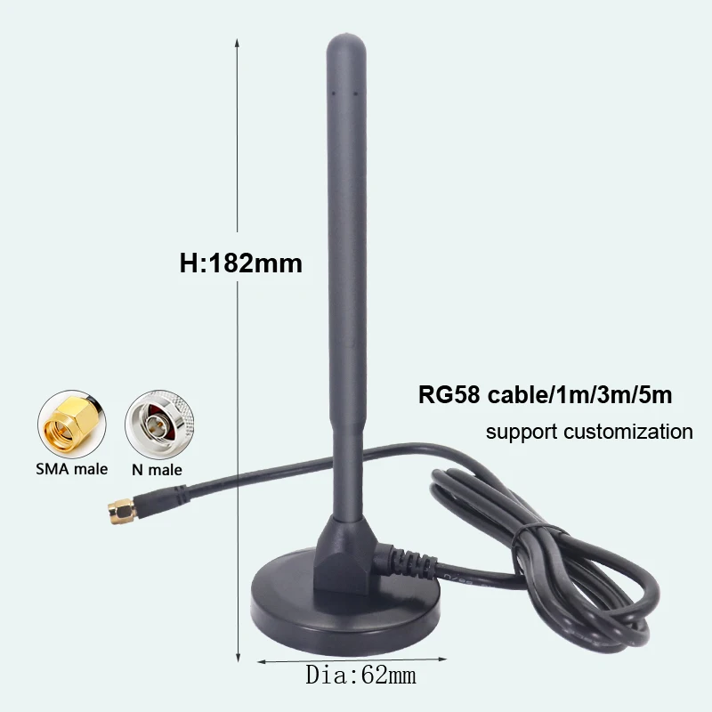 Remote Control 433Mhz 470Mhz Lora Omni WiFi Antenna High Gain 12 dbi Aerial With SMA TS9 N BNC TNC Male