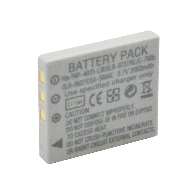 2000mah Battery FNP 40 FNP40 for BENQ DLI-102 FUJIFILM KODAK KLIC-7005 PENTAX D-LI8 D-Li85 SLB-0737 battery FNP-40