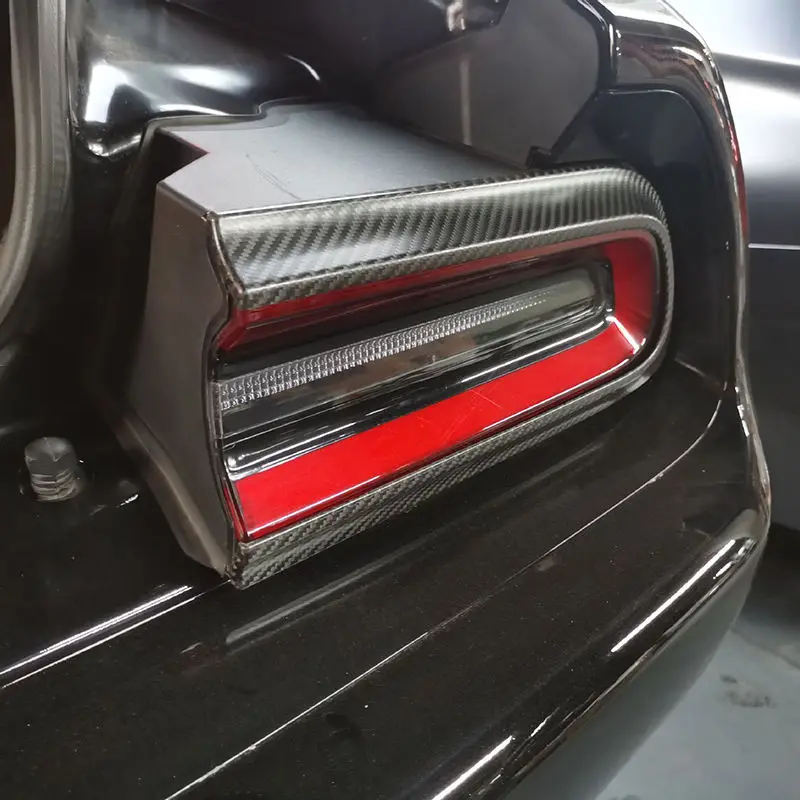 

Dry Carbon Fiber Car Parts for Dodge Challenger 2015-2022 Accessories Rear Light Cover ,Perfect Fit