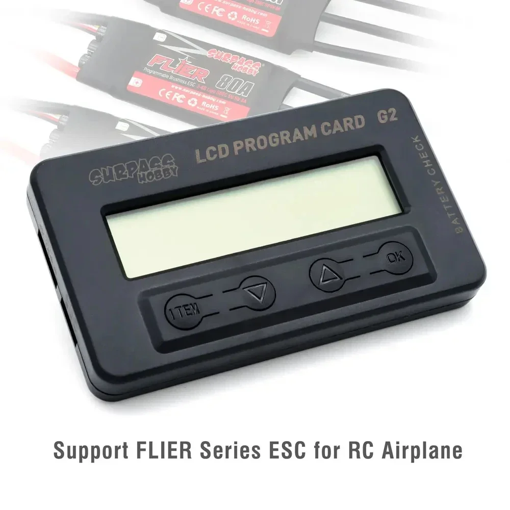 

SURPASS HOBBY Flier V2 20A 30A 40A 50A 60A 80A 100A Brushless ESC 32bit SpeedController with BEC 2-6S for RC Airplane Helicopter